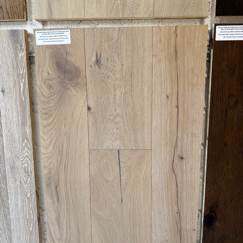 Windsor Engineered Real Wood Oak White Brushed UV Oiled